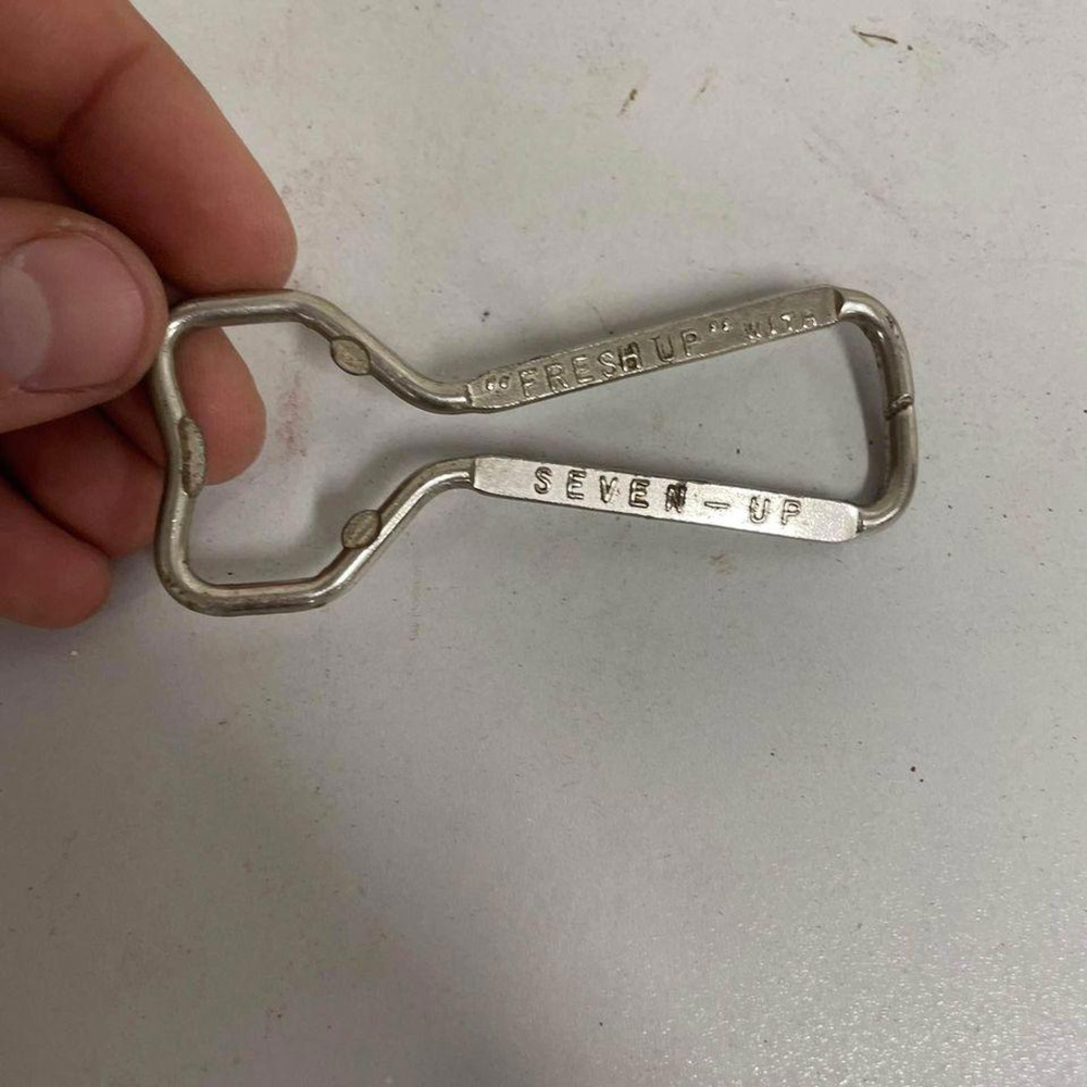 Vintage Metal Fresh Up With Seven Up Bottle Opener 7Up 7-Up Soda Pop - HLN